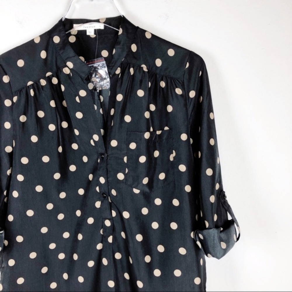 ModCloth | NWOT Hosting Weekend Polka Dot Tunic - Picture 3 of 7